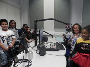 Young people at Morely Radio